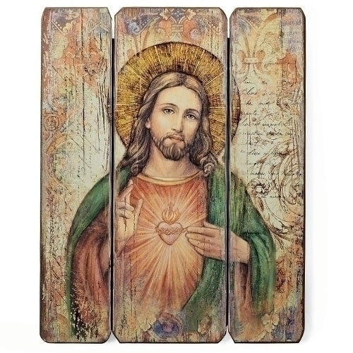 15” Sacred Heart of Jesus Decorative Panel