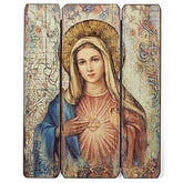 15” Immaculate Heart of Mary Decorative Panel