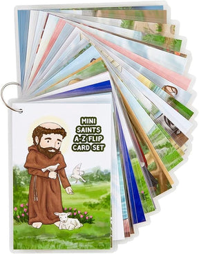 Mini A to Z Saints Jumbo Flip Card Set