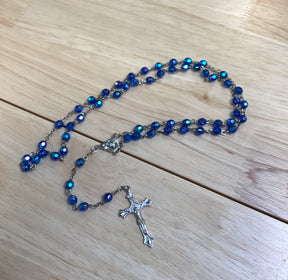 Dark Blue Crystal Rosary