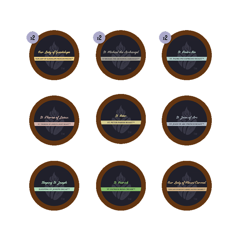 Catholic Coffee - All Saints Variety Pack K-Cups (12-pack)