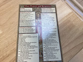 Prayer card: Mass prayers