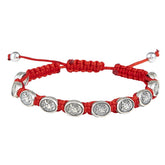 St. Michael and Guardian Angel Bracelet - Red