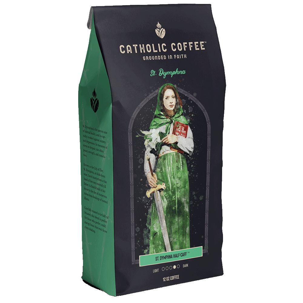 Catholic Coffee:  St. Dymphna Half Decaf Blend