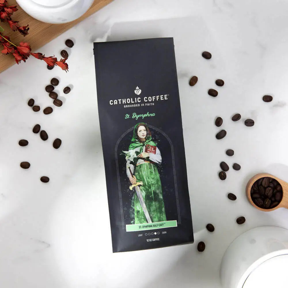 Catholic Coffee:  St. Dymphna Half Decaf Blend