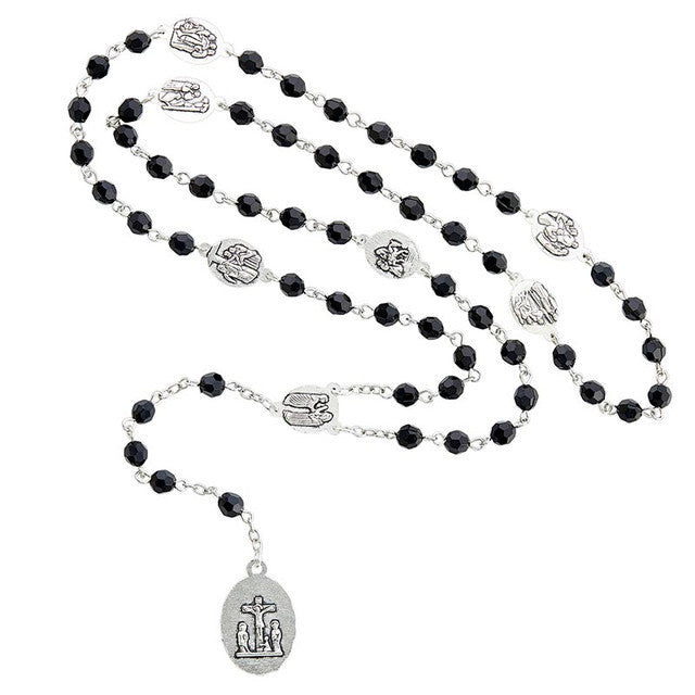 Seven Sorrows Chaplet Rosary with Prayer Card