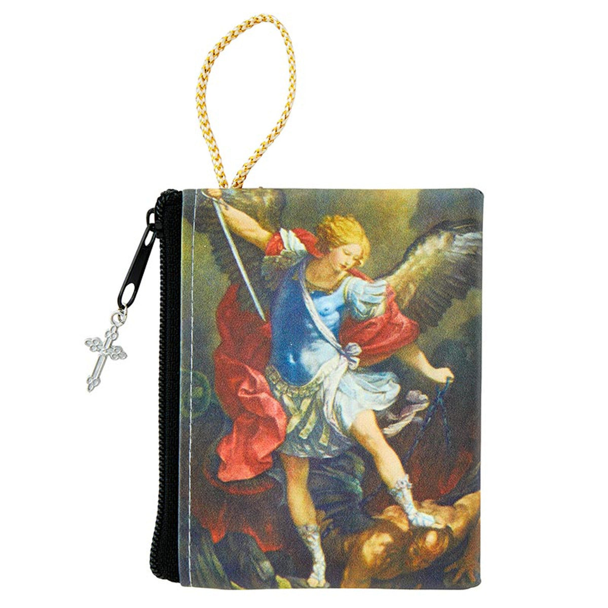 St Michael Zipper Rosary Case