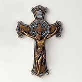 10.25” St Benedict Two Tone Crucifix