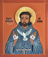 Icon: St. Francis wall plaque 5x7