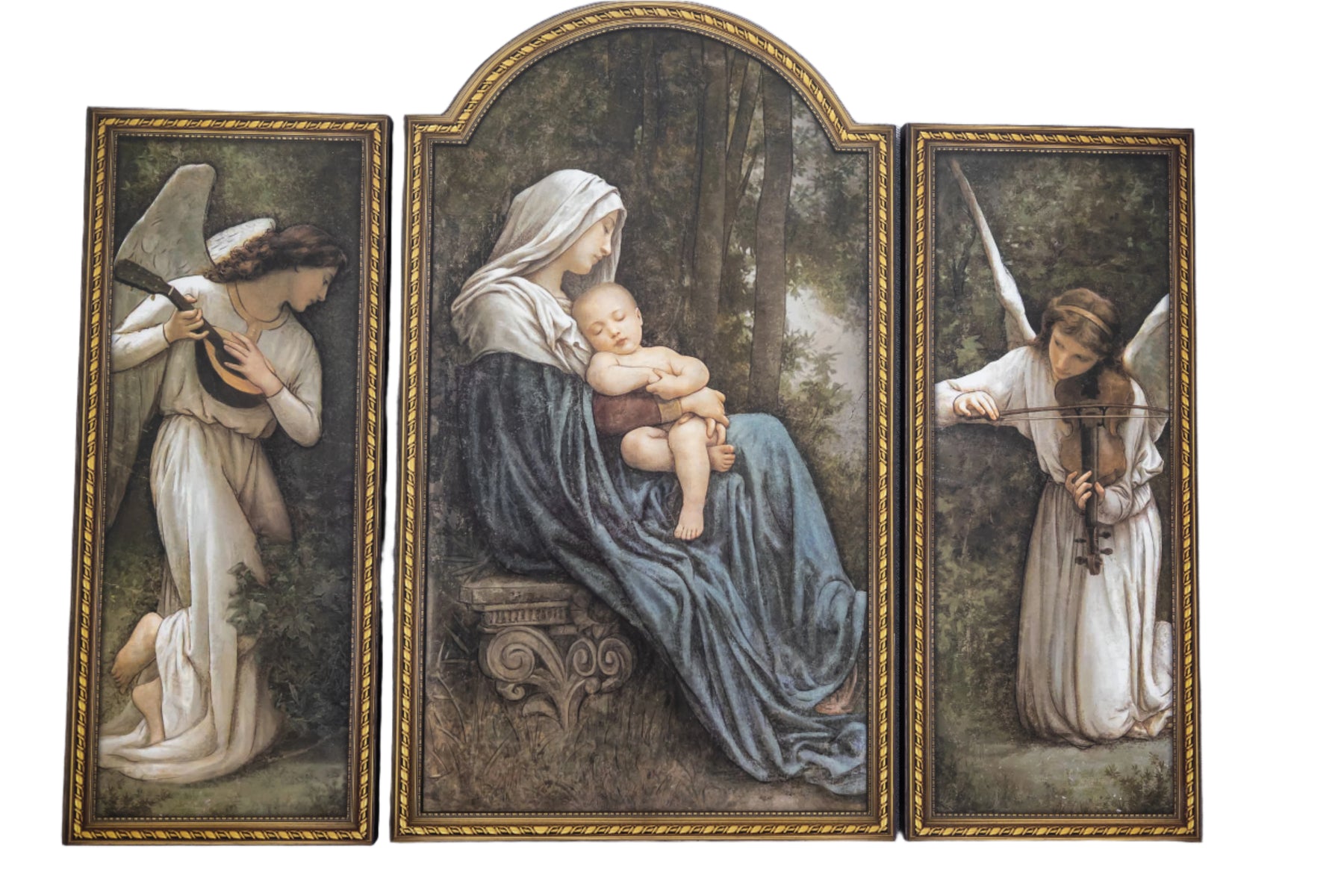 20” Madonna and Child Triptych Wall Decor